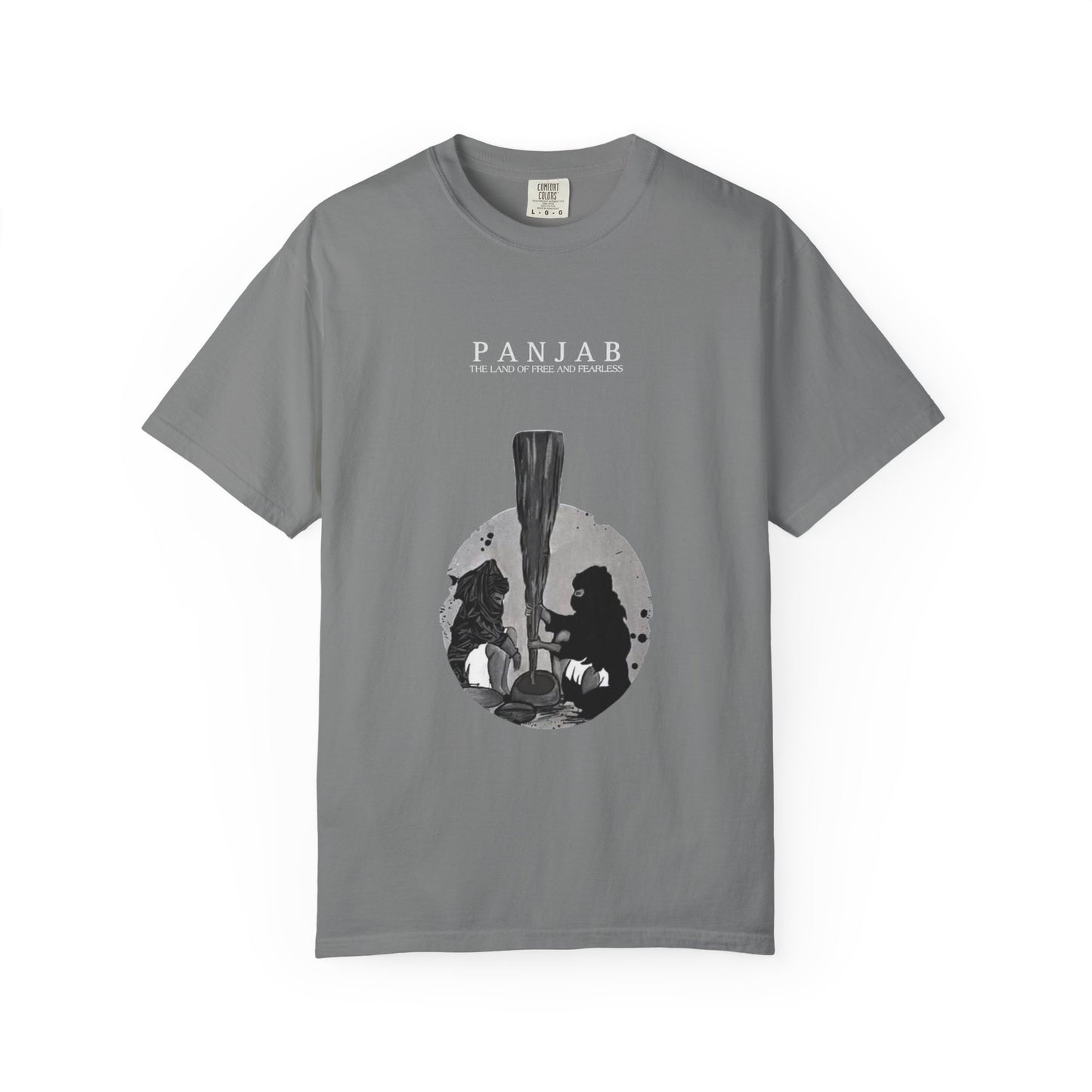 T-Shirt — Panjab Silhouette Graphic Tee ("PANJAB: The Land of Five Rivers")