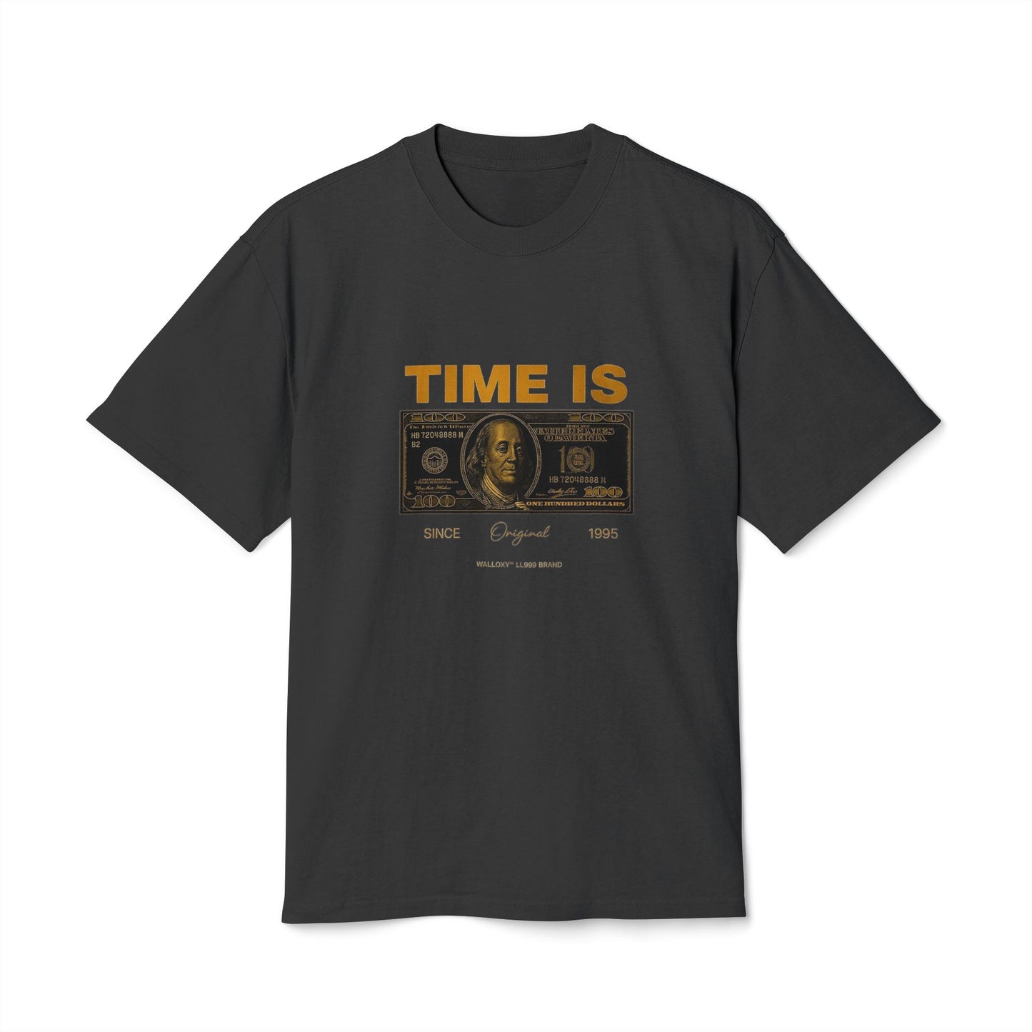 Time Is Money Graphic Tee — Vintage Dollar Bill Shirt