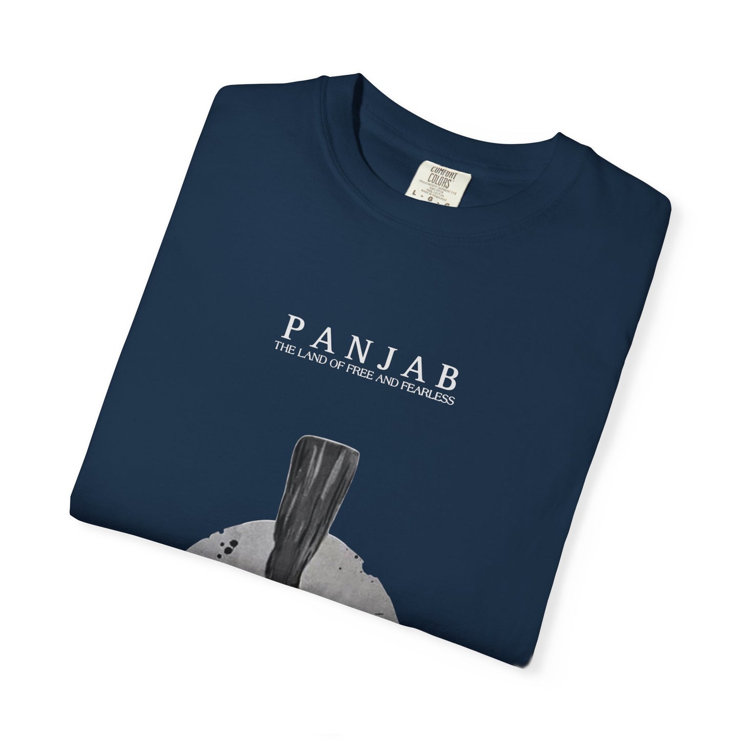 T-Shirt — Panjab Silhouette Graphic Tee ("PANJAB: The Land of Five Rivers")