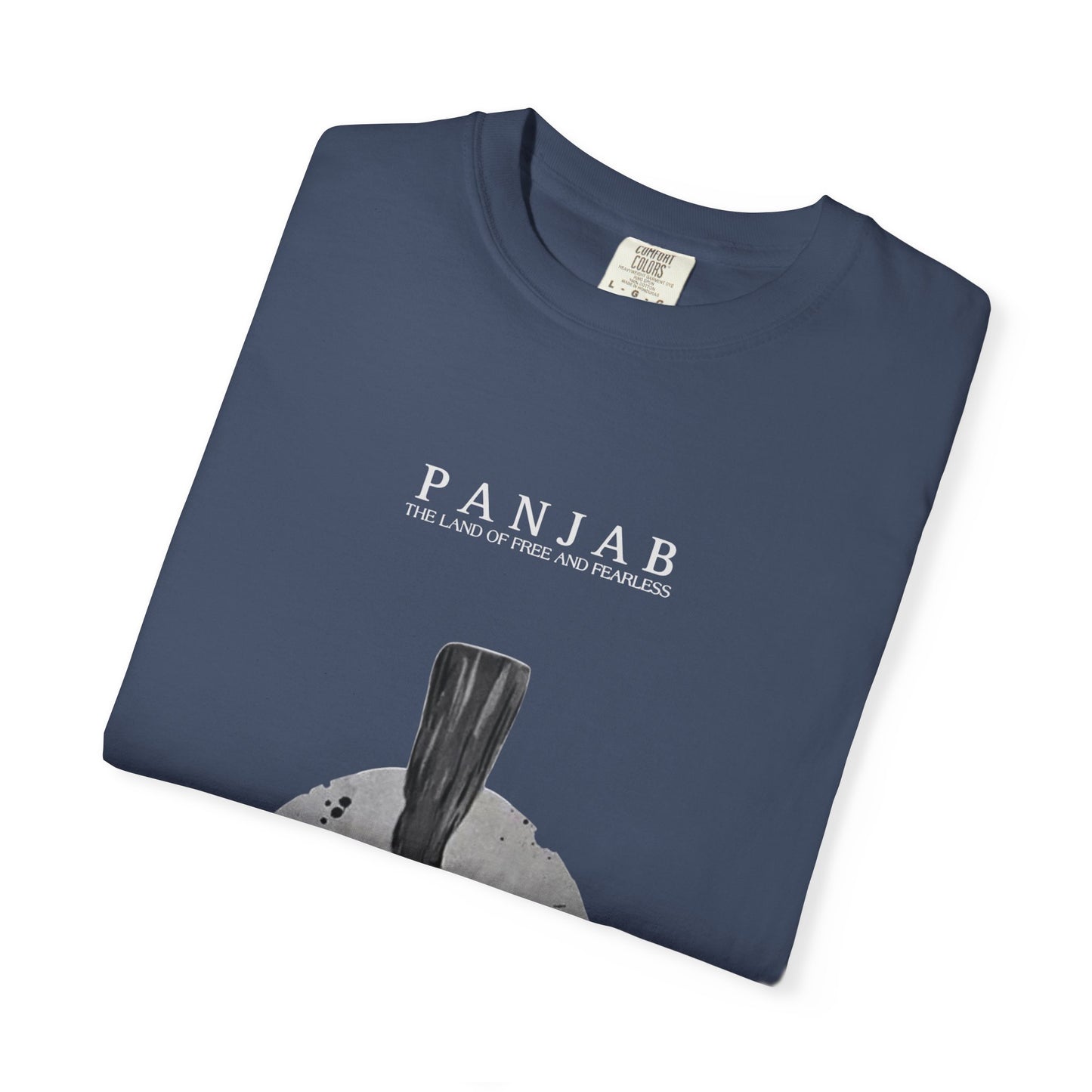 T-Shirt — Panjab Silhouette Graphic Tee ("PANJAB: The Land of Five Rivers")